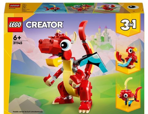 ND39_537593 KLOCKI KONSTR LEGO 31145 CREATOR CZERWONY SMOK